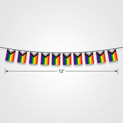 Mini Progressive Pride Flag Banner