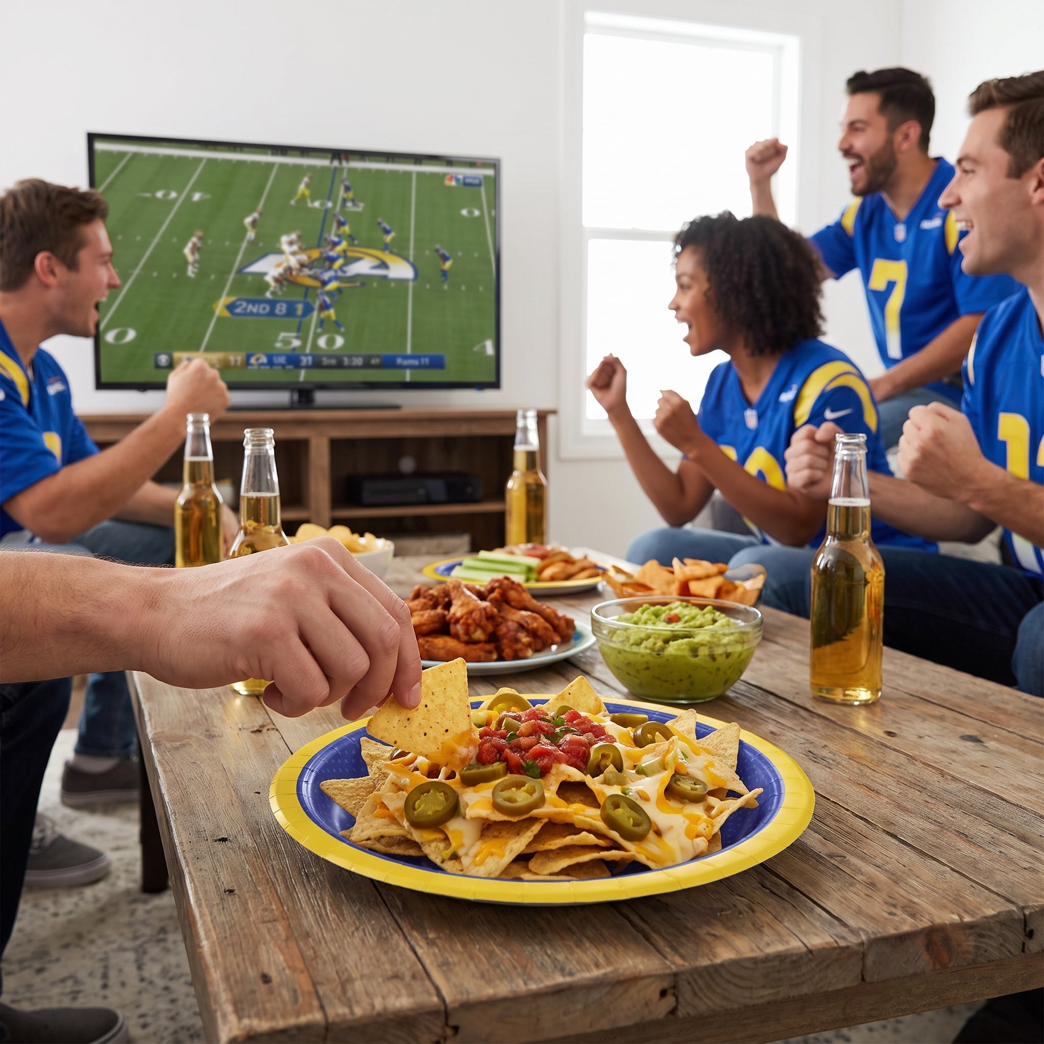 Los Angeles Rams 7" Round Paper Plates