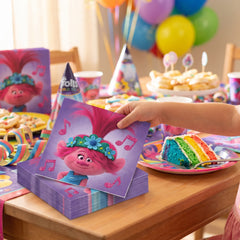 Trolls World Tour Poppy Lunch Napkins - 16-Pack, 6.5-Inch, 2-Ply