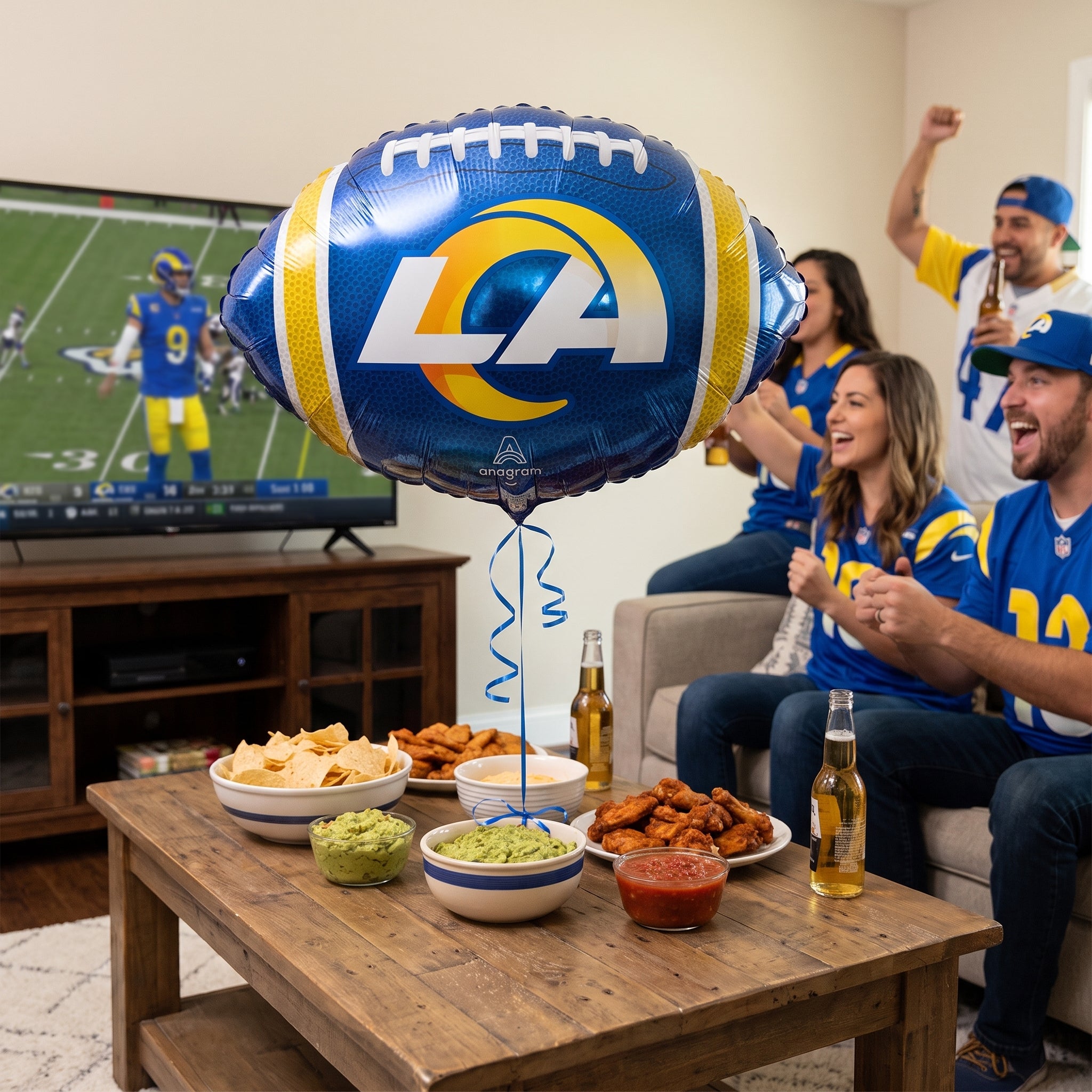 LA Football Team Mylar Balloon - 18" Foil Standard