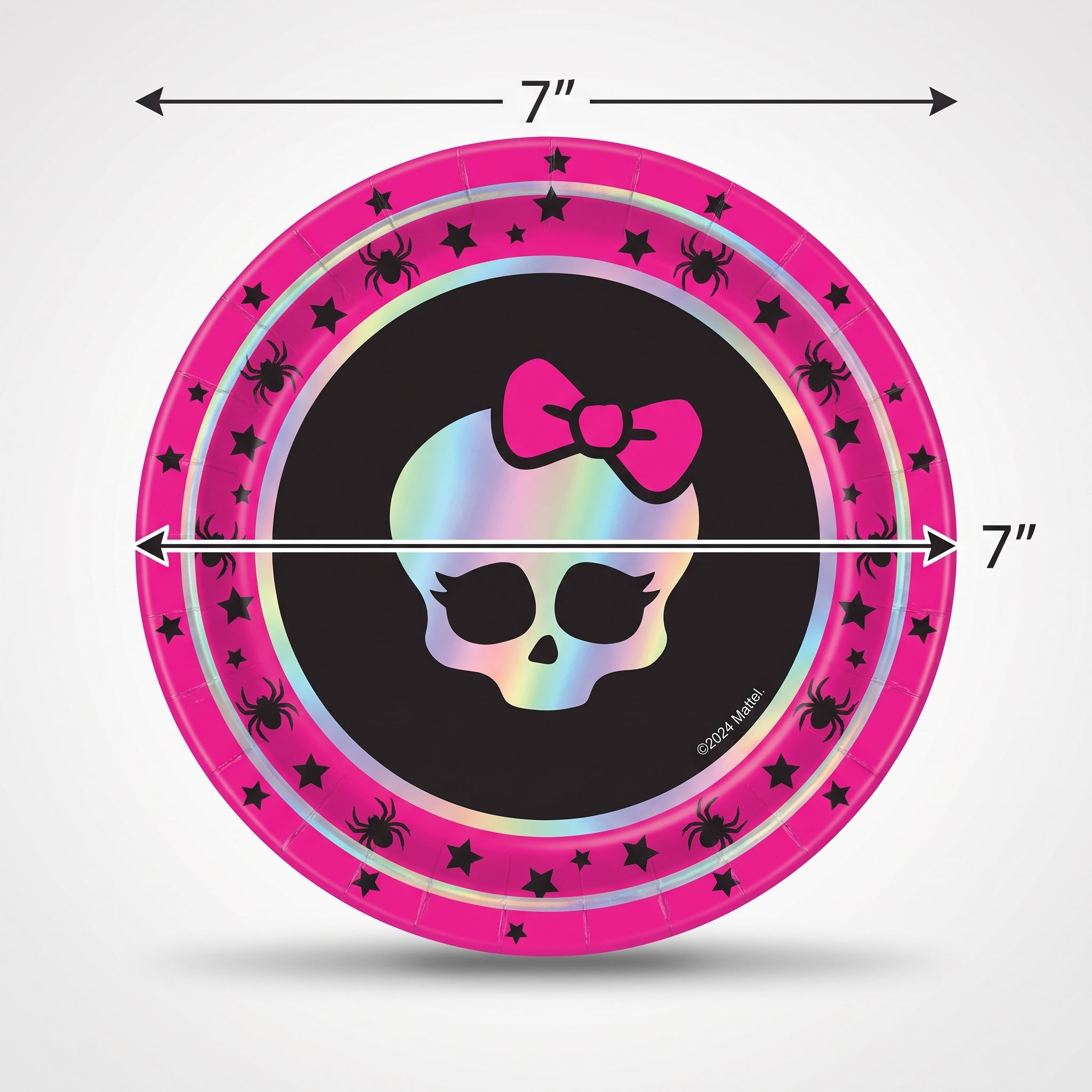 Monster High 7" Iridescent Paper Plates