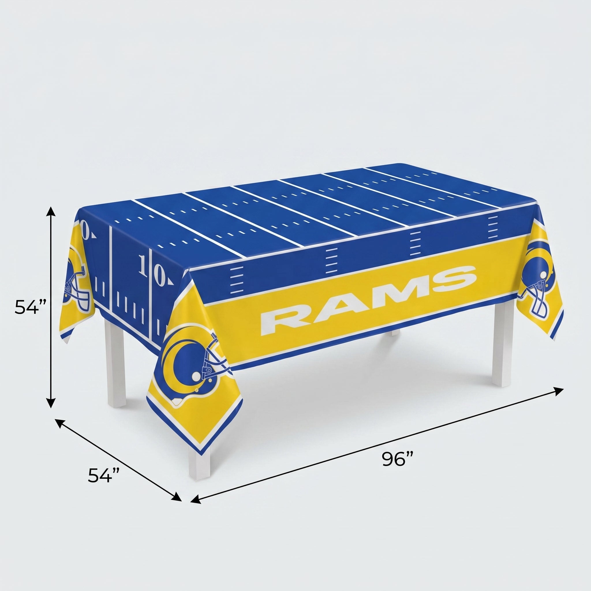 Los Angeles Rams NFL Plastic Table Cover - 54" x 96"