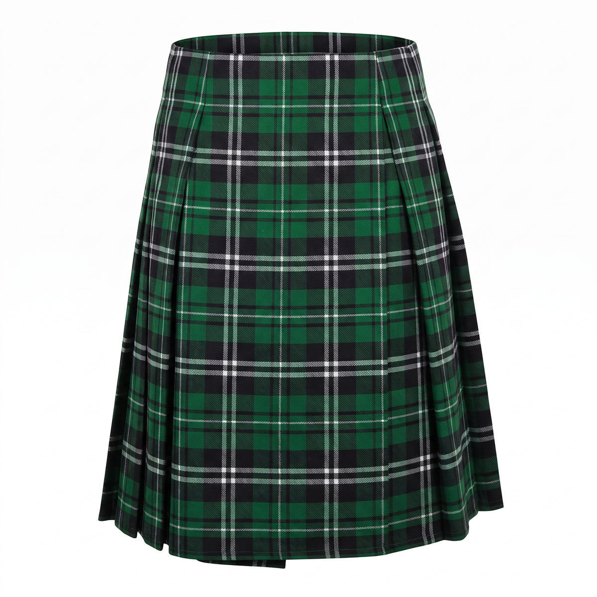 Adult Green Plaid Kilt for St. Patrick's Day