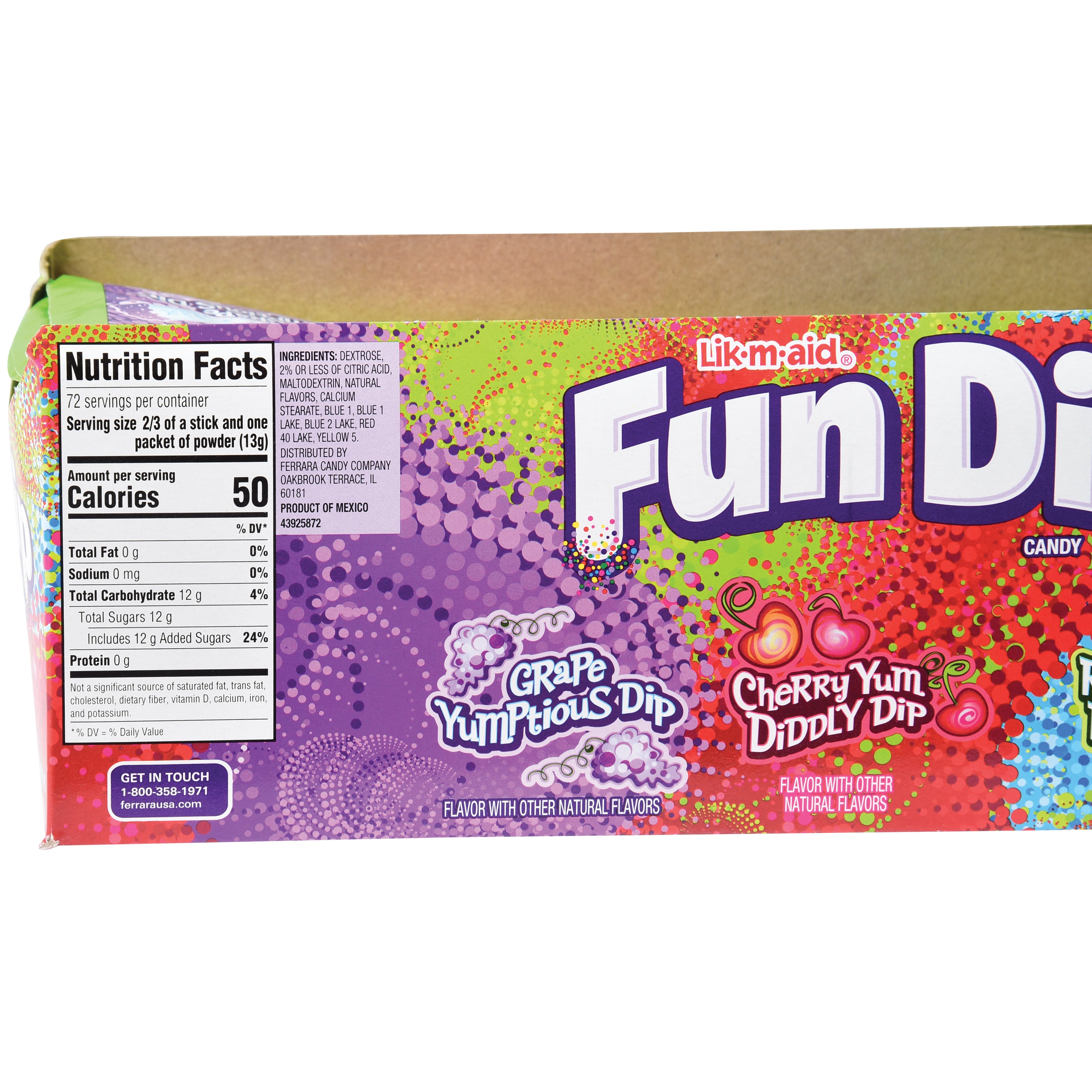 Lik-M-Aid Fun Dip /24 Per Pk