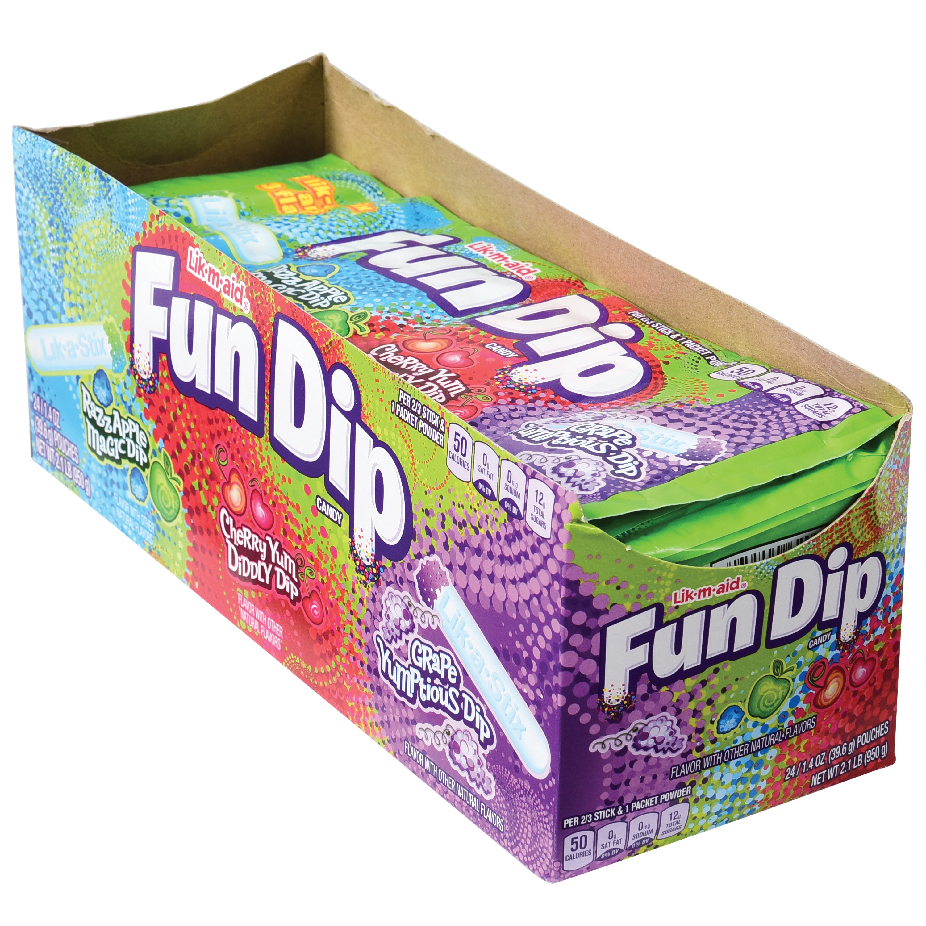 Lik-M-Aid Fun Dip /24 Per Pk