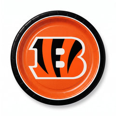 Cincinnati Bengals 9" Round Paper Plates - NFL Party Supplies