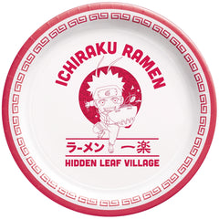 Naruto Themed 7" Round Paper Plates - Set of 8