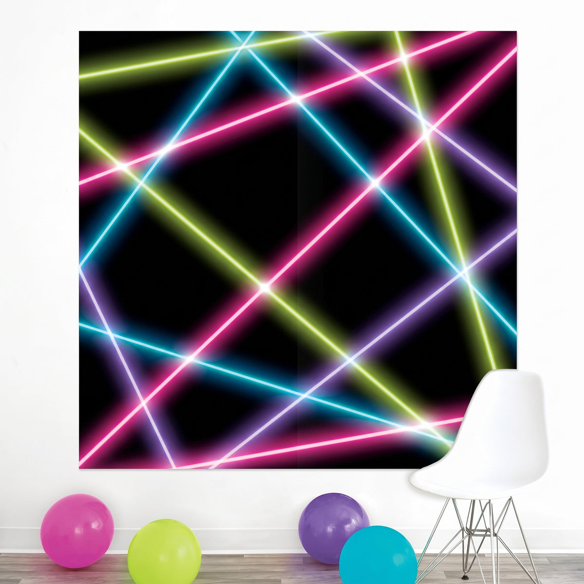 Retro Glow 80s/90s Scene Setter Decoration Kit