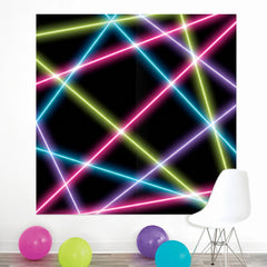 Retro Glow 80s/90s Scene Setter Decoration Kit