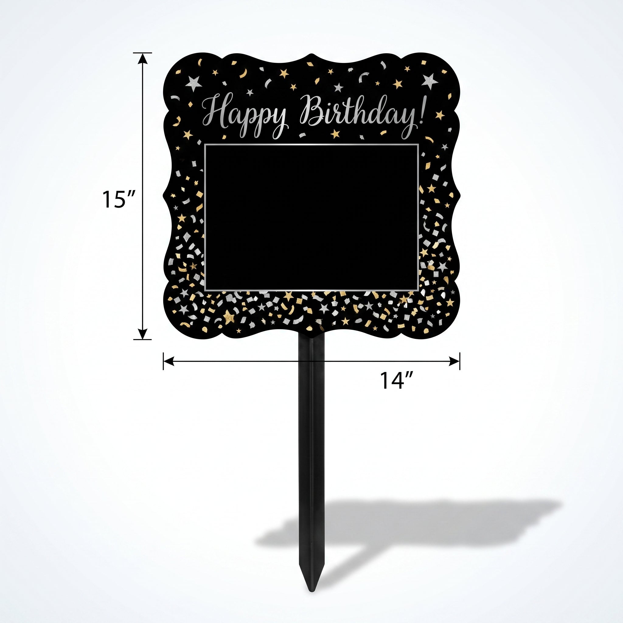 Sparkling Celebration Customizable Happy Birthday Yard Sign