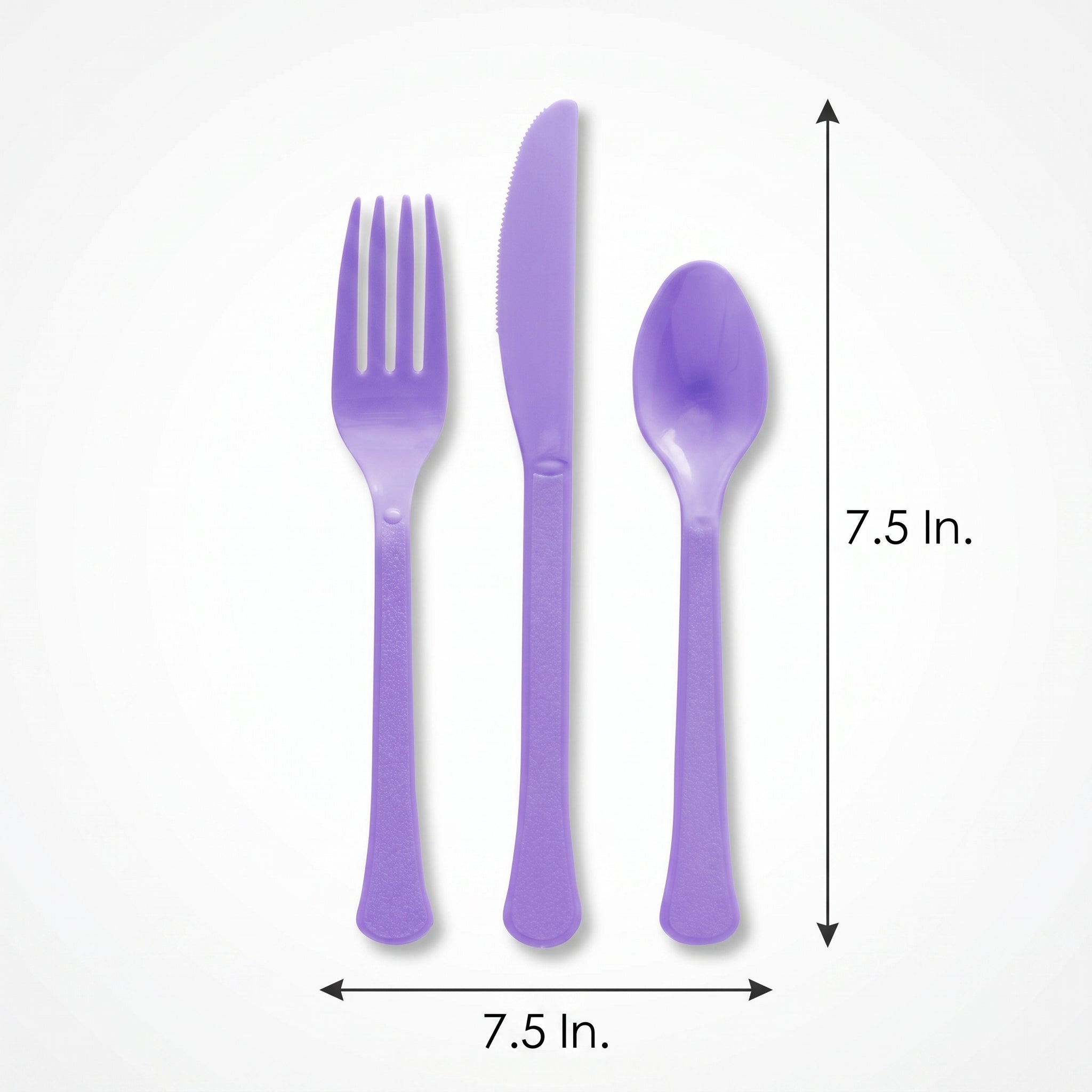 Brava! Purple Plastic Cutlery Set - 24 Count