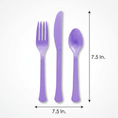 Brava! Purple Plastic Cutlery Set - 24 Count