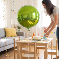 Kiwi Metallic Foil Balloon - 18-inch