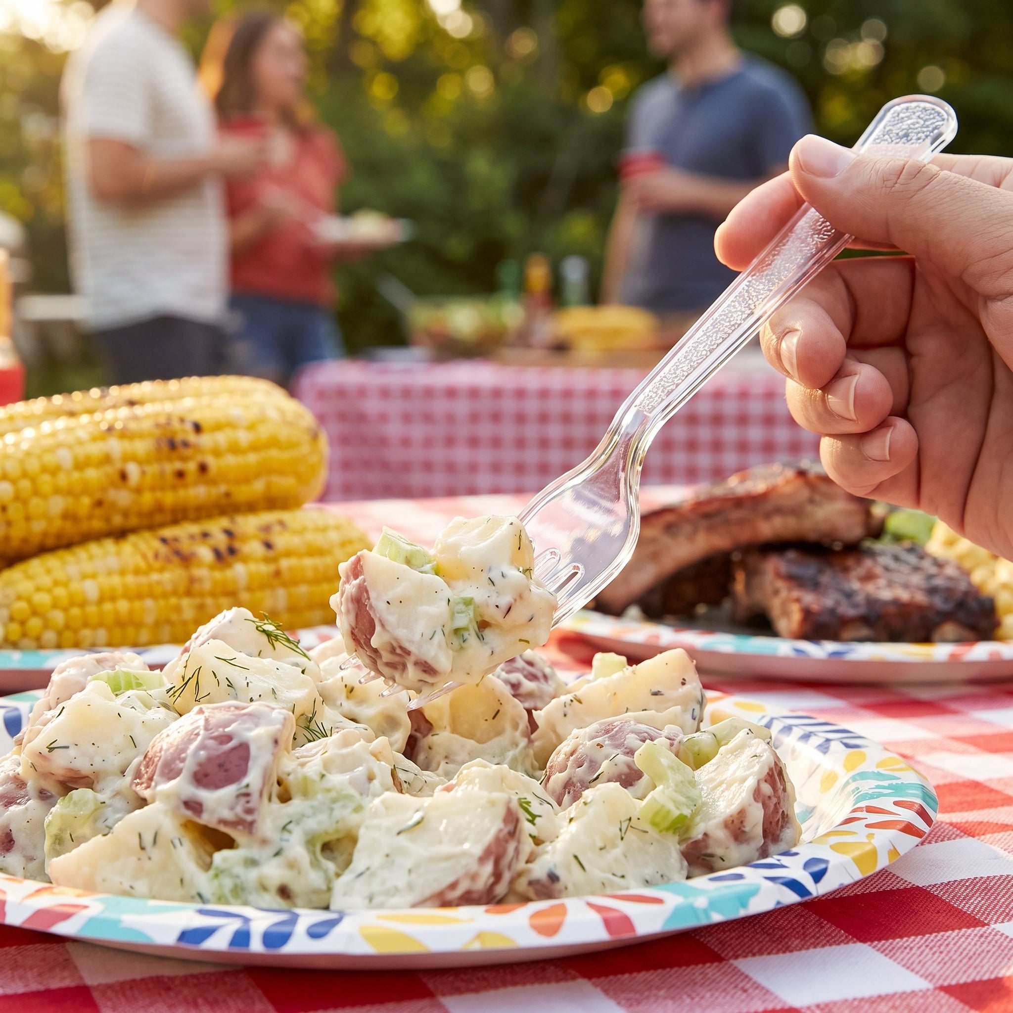 Heavyweight Clear Plastic Fork - 7.5 in.