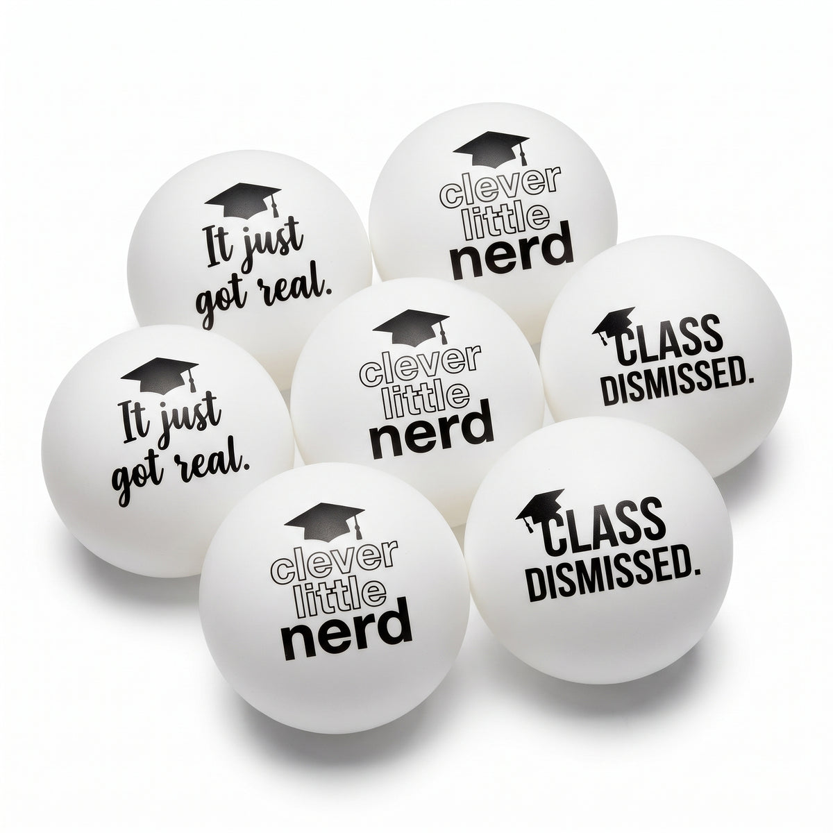 Graduation Celebration Pong Balls Set