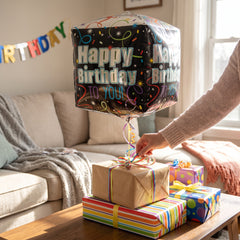 Brilliant Happy Birthday Cube Foil Balloon