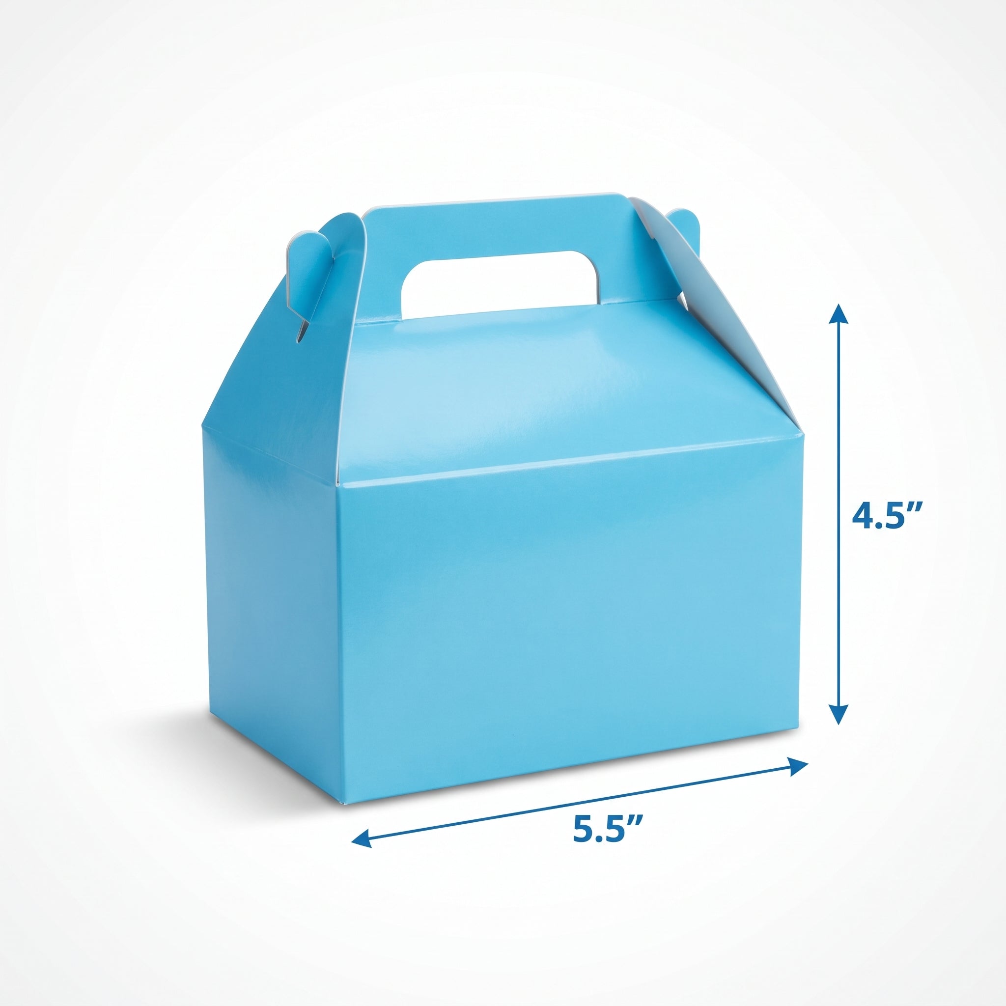 Vibrant Blue Gable Box for Party Favors