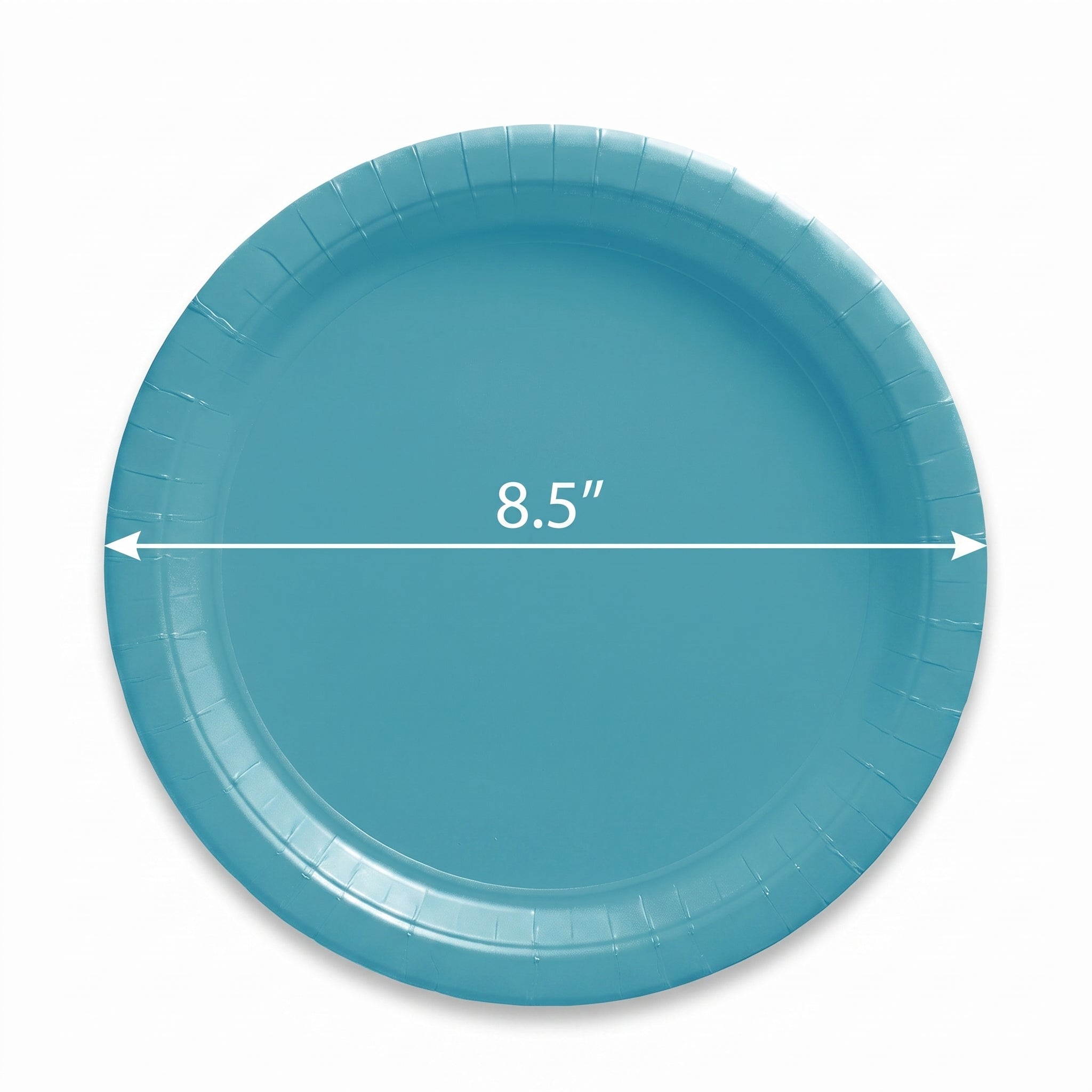 Caribbean Blue 8.5-Inch Round Paper Plates - 8.5 in.