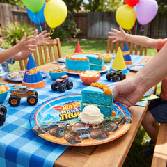 Hot Wheels Monster Trucks 9" Round Paper Plates