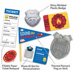 First Responders "Sound the Alarm" Mega Mix Party Favor Pack, 48 Pieces