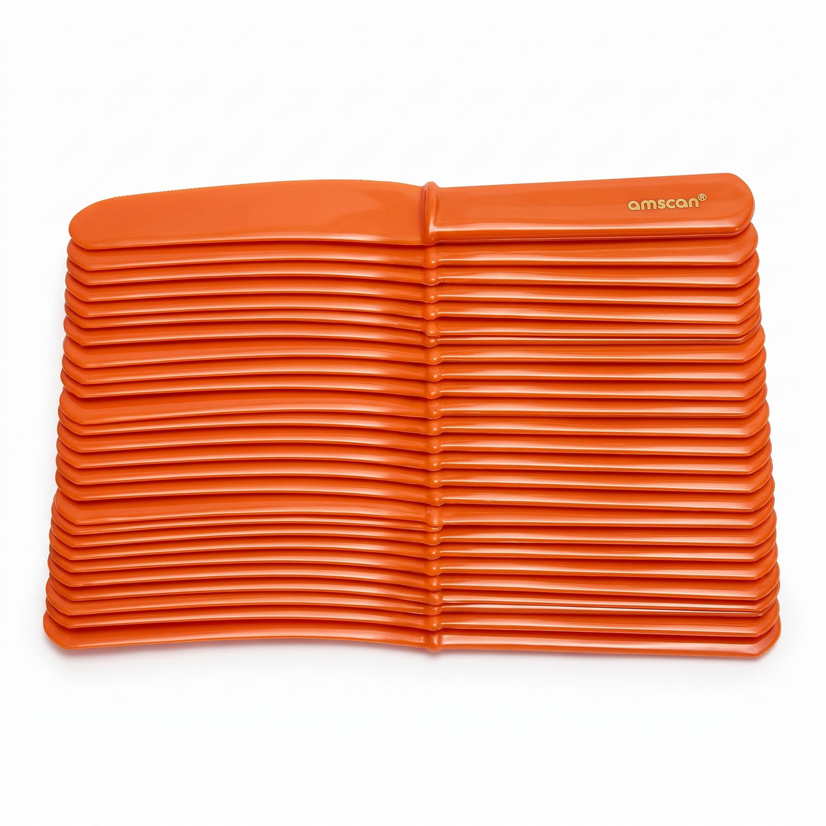 Orange Plastic Knives - 7.5 In. | 20 Count