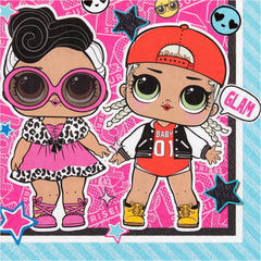 L.O.L. Surprise! 'Together 4 Eva' Lunch Napkins - 6.5 In. x 6.5 In. - Pack of 16