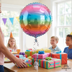 Iridescent Rainbow Foil Balloon