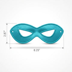 Turquoise Superhero Domino Mask - Costume Accessory