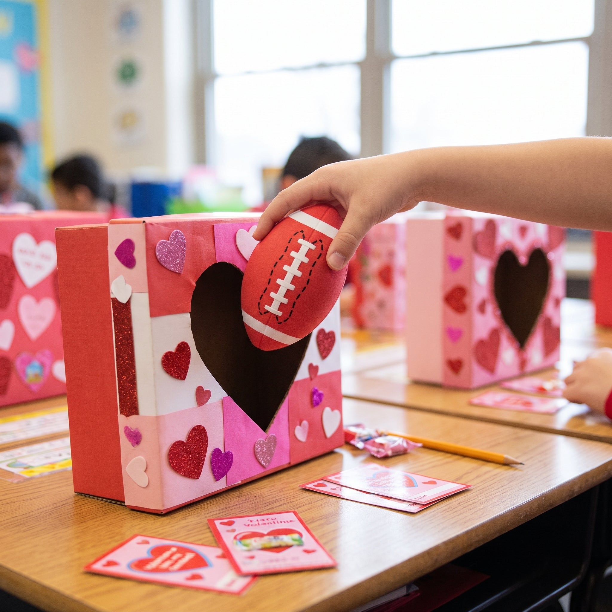 Valentine's Day Mini Football Favors