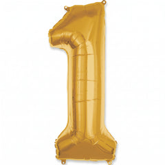 50-Inch Gold Number 1 Foil Balloon