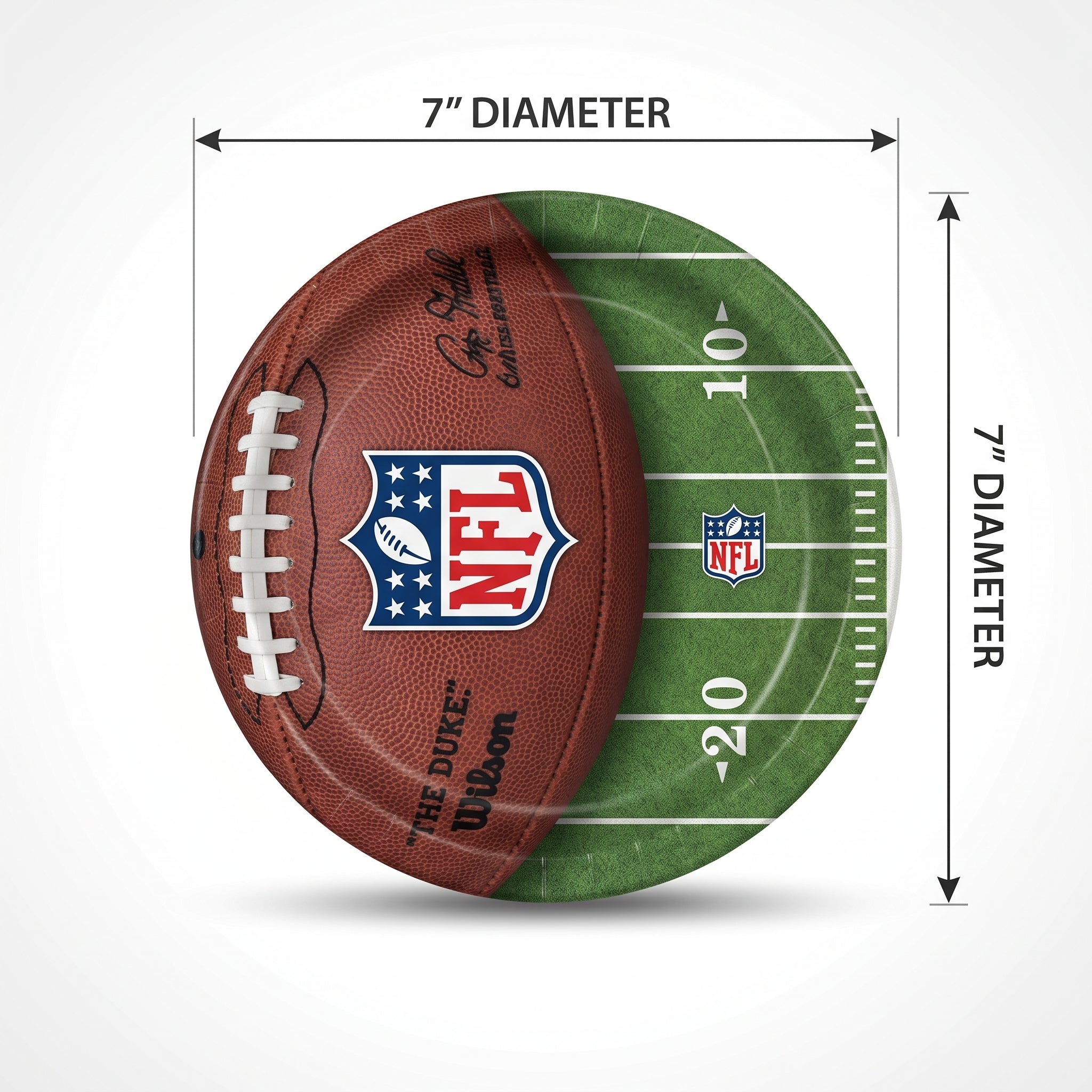 NFL Drive 7" Round Paper Plates