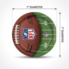 NFL Drive 7" Round Paper Plates