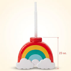 Retro Rainbow Sippy Cup with Straw - 23 oz