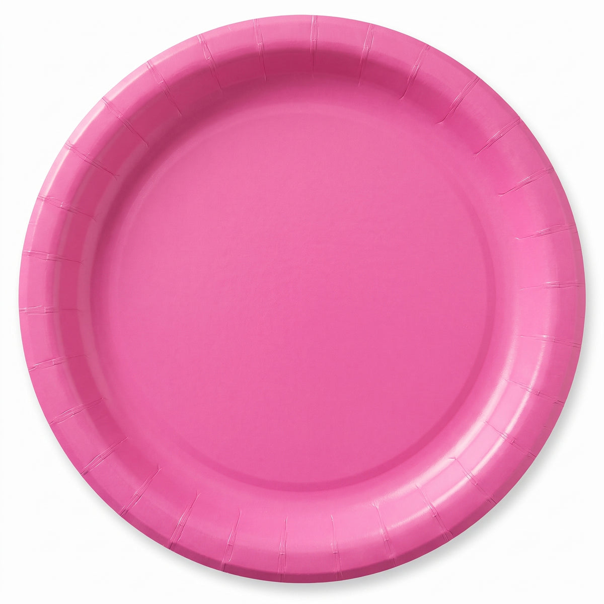 Bright Pink Paper 9" Plates - 20 Count