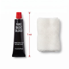 Halloween Fake Blood and Gauze Makeup Kit (1 oz)