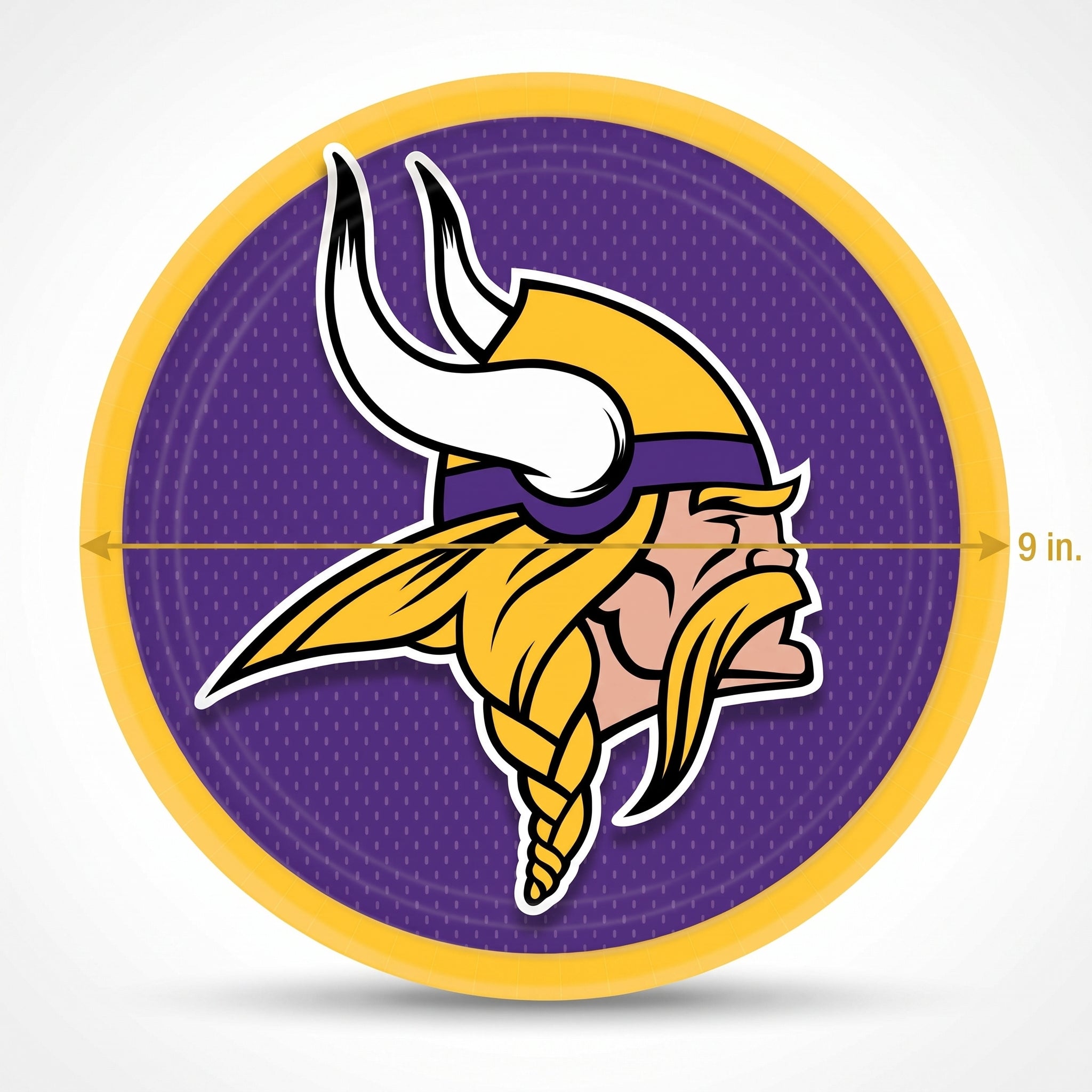 Minnesota Vikings 9" Round Paper Plates - NFL Party Collection