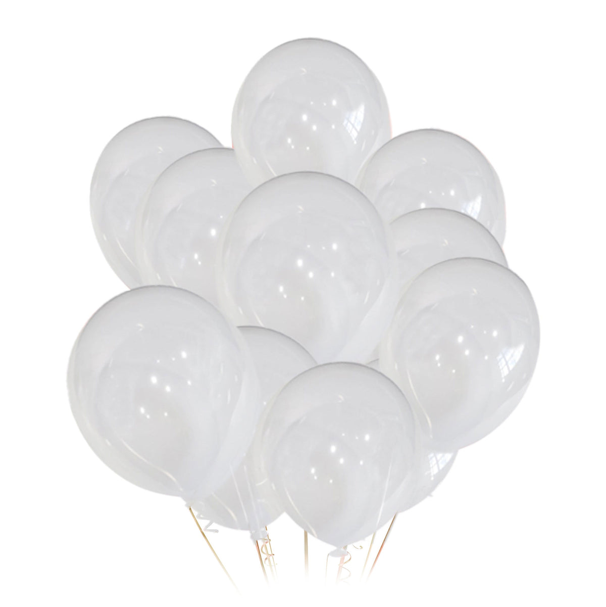 12 In. Clear Latex Balloon | 10 Count