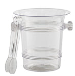 Clear Ice Bucket With Tong
