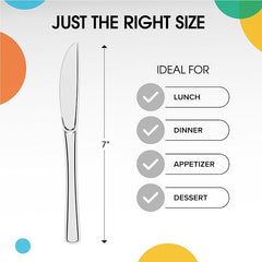 Clear Plastic Knives | 25 Count