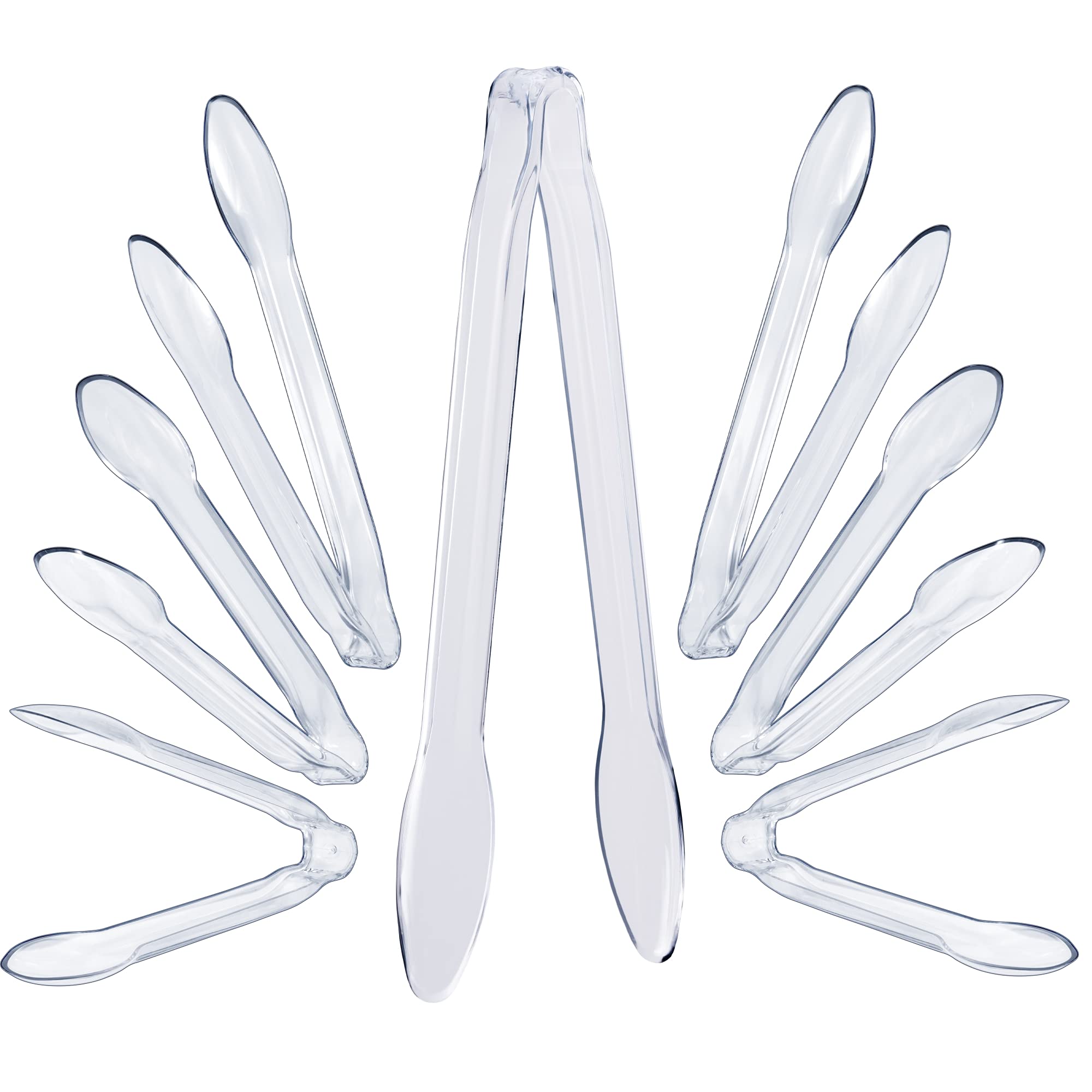 Clear Plastic Salad Tongs - 2 Ct.