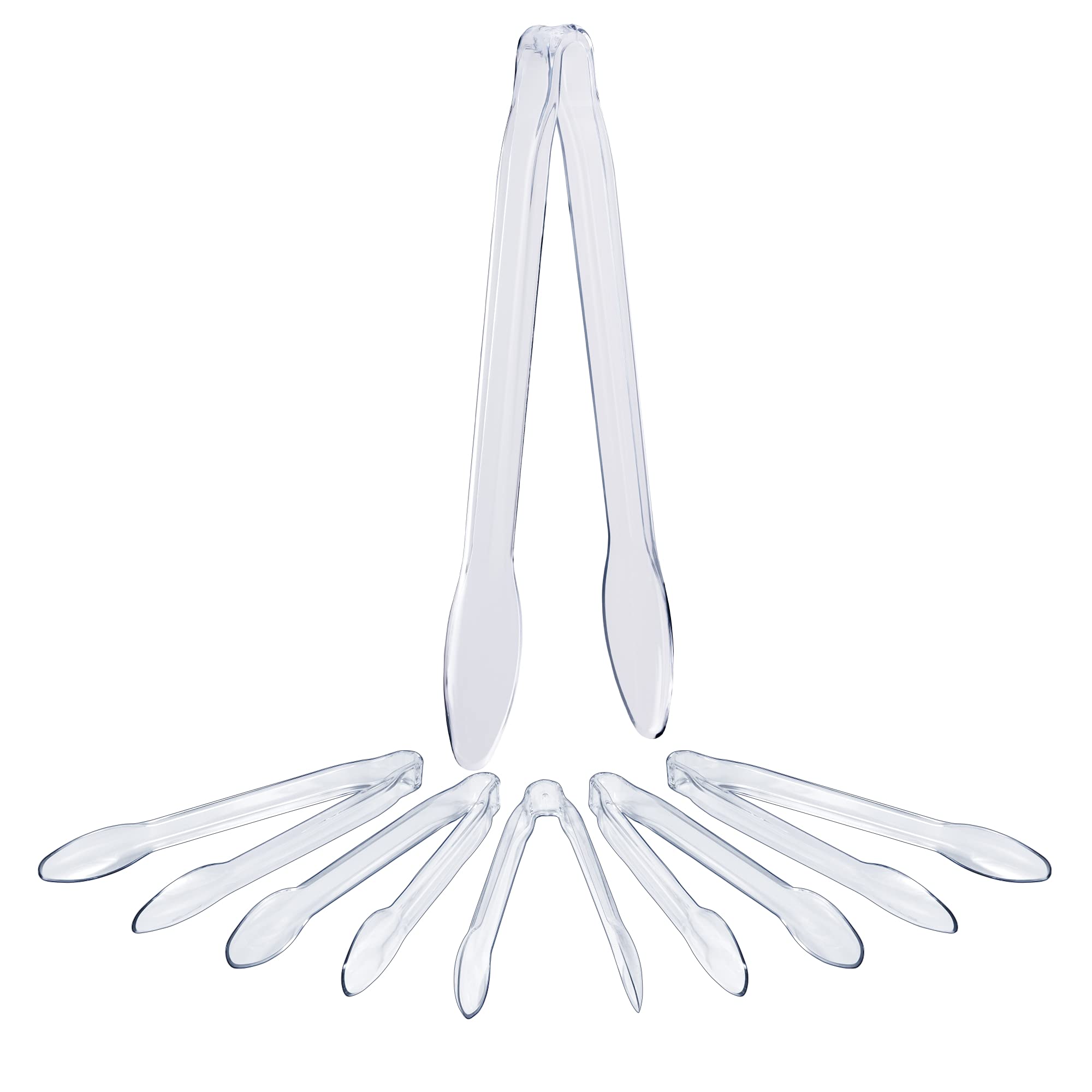 Clear Plastic Salad Tongs - 2 Ct.