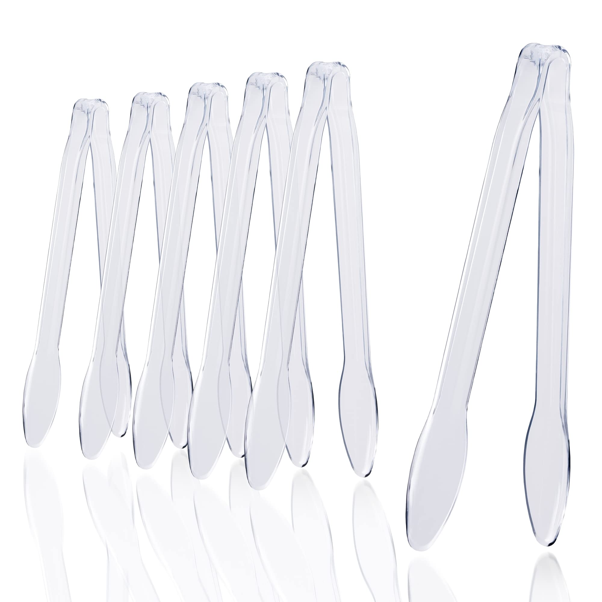 Clear Plastic Salad Tongs - 2 Ct.