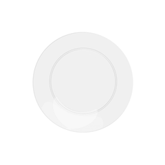 8 In. Trend Glass Look Plastic Plates | 120 Count