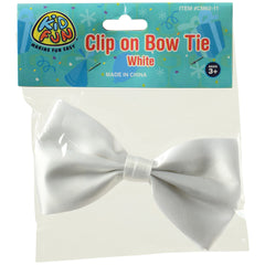 Clip On Bowtie/White