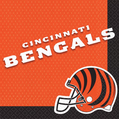 Cincinnati Bengals NFL Luncheon Napkins - 6.5 In. x 6.5 In.