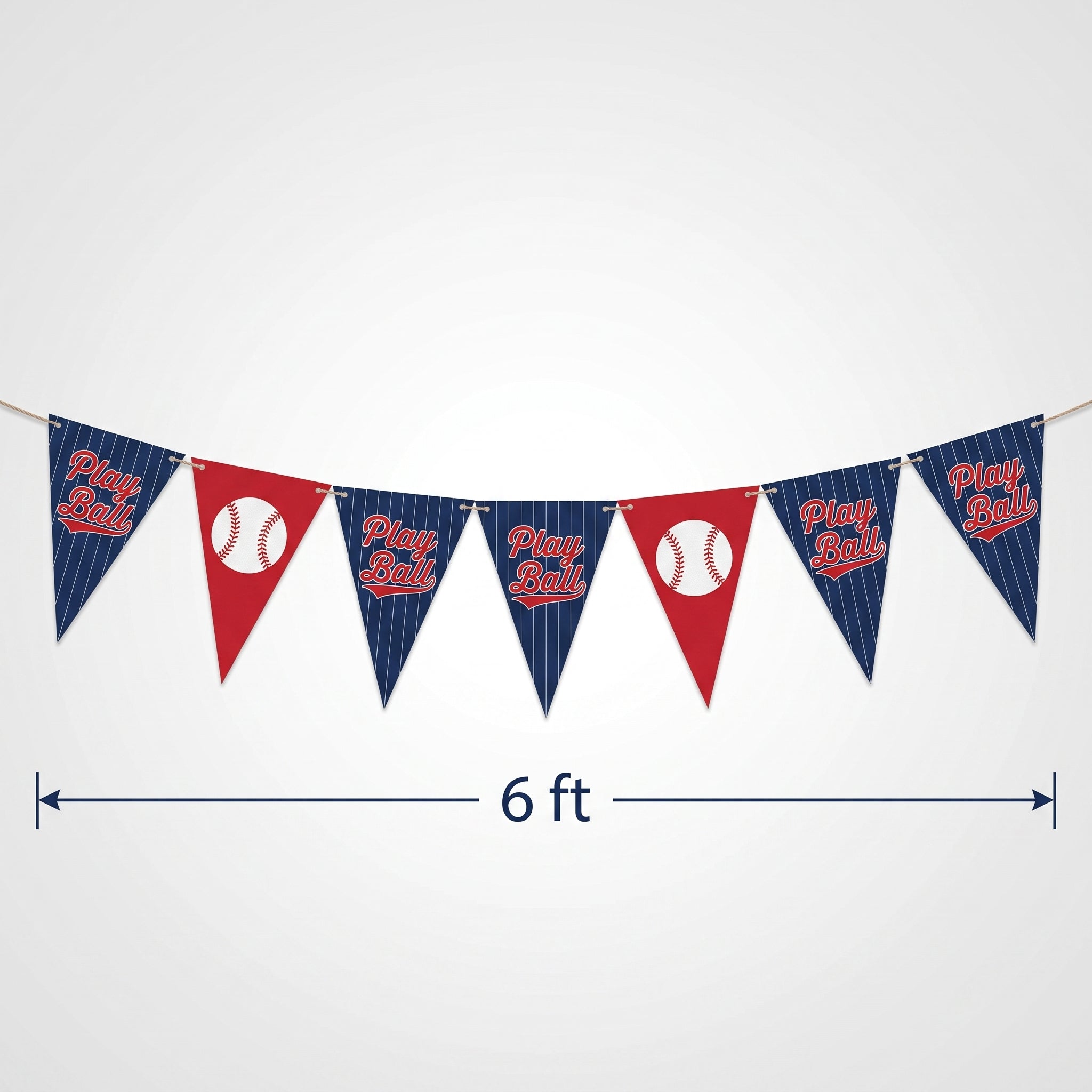Play Ball Baseball Pennant Banner
