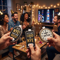 New Year's Eve Colorful Spin Noisemakers Set