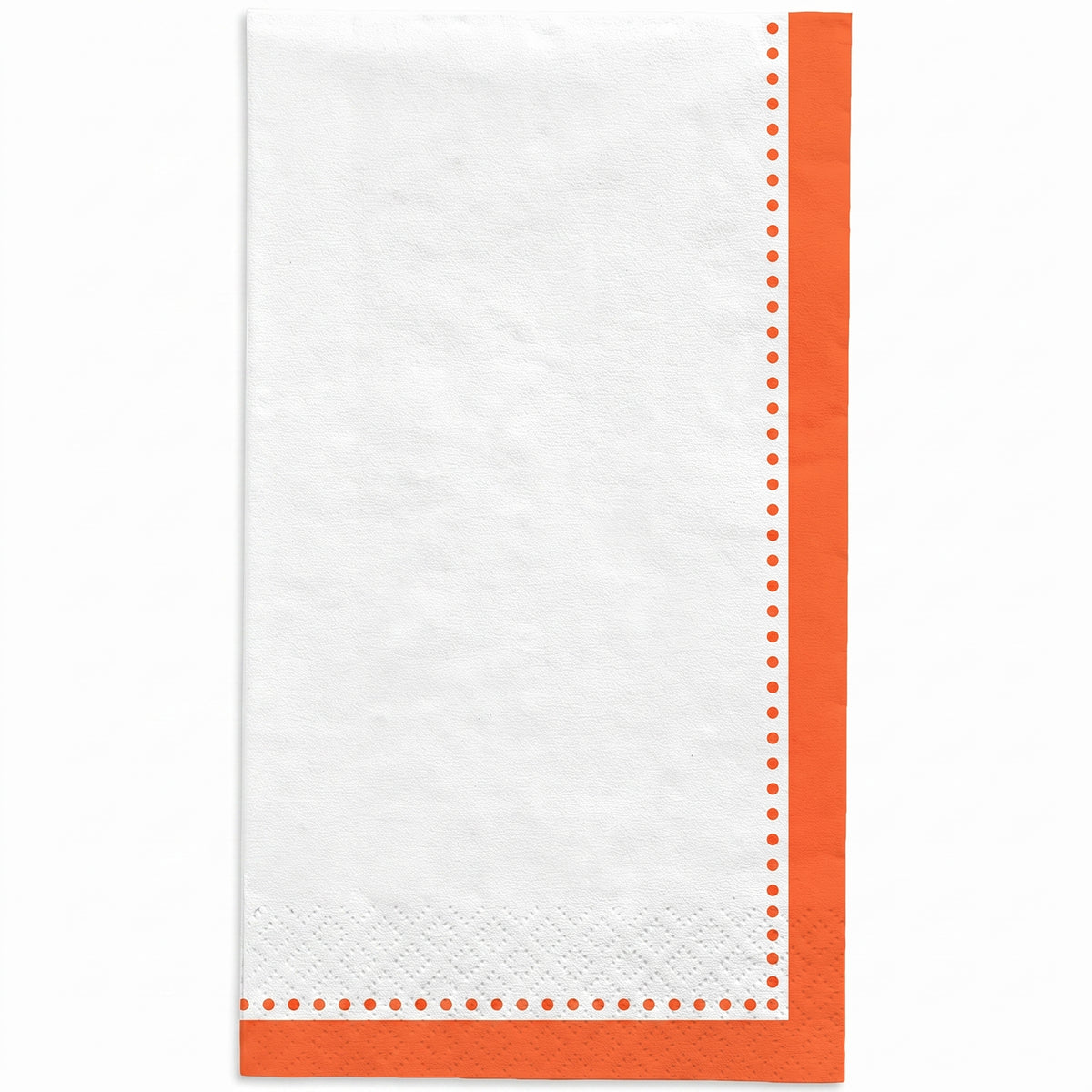 Premium Orange Buffet Guest Towel Napkins - 8 In. x 4 In.