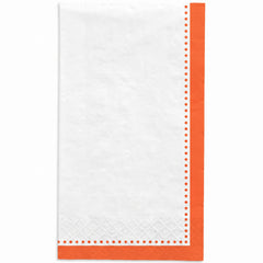 Premium Orange Buffet Guest Towel Napkins - 8 In. x 4 In.