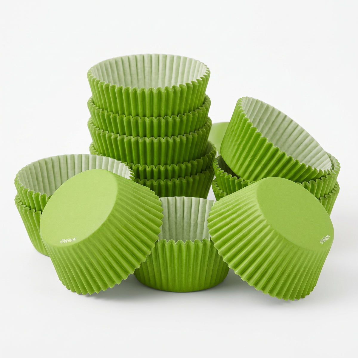Kiwi Green Solid Baking Cups - 75 Pack